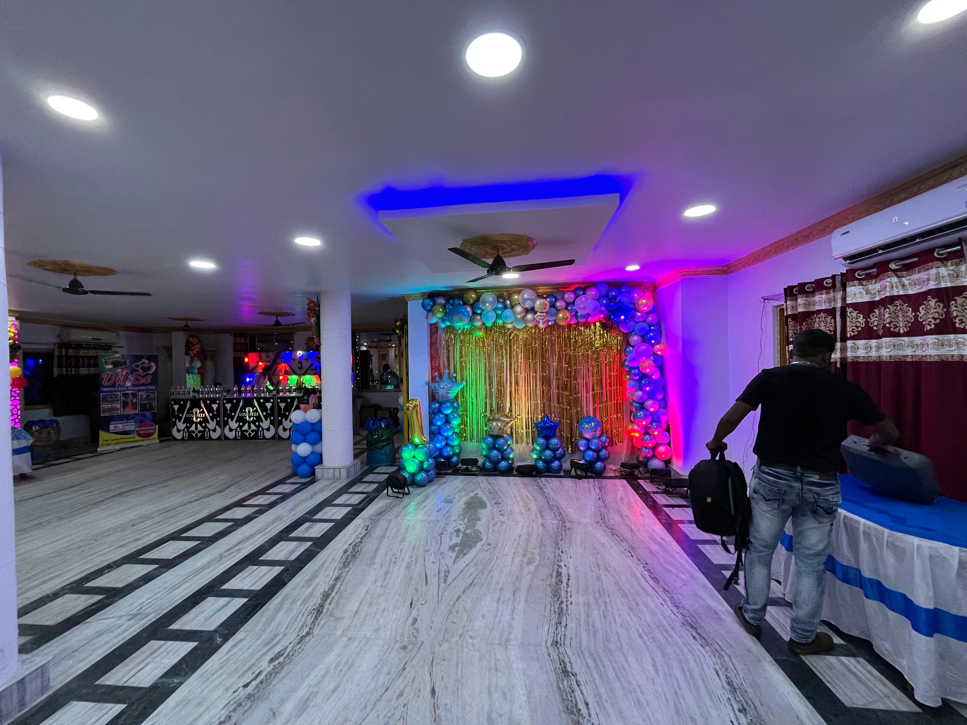 Birthday celebration setup